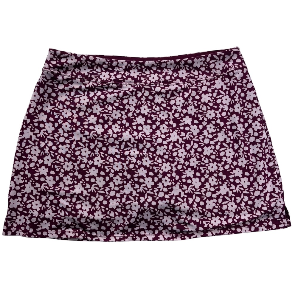 Tranquility Colorado Clothing Skort Women's Medium M Purple Floral Athletic Golf